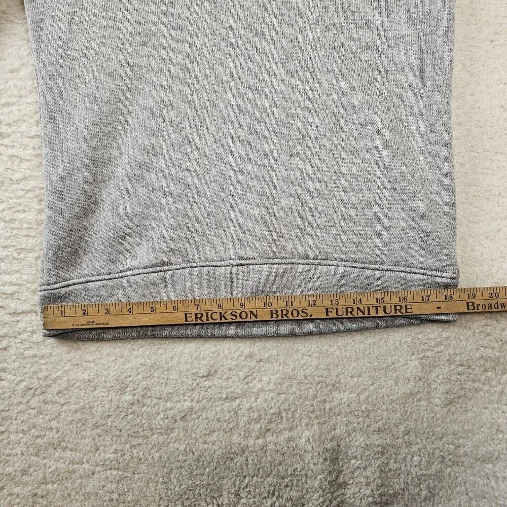 Eddie Bauer Pullover Mens Medium Radiator Fleece Mock Sweater Gray Snap Outdoors